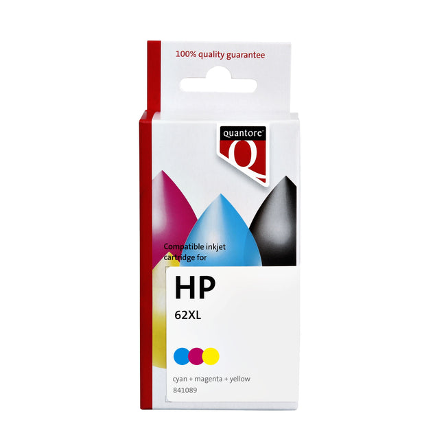 Quantore -  Inktcartridge alternatief tbv C2P07AE 62XL kleur