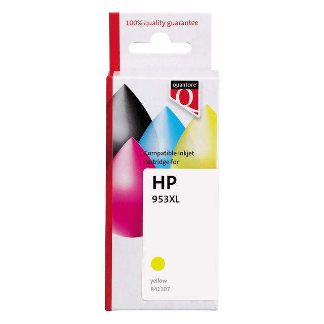 Quantore - Inkcartridge HP 953XL F6U18CN HC Geel