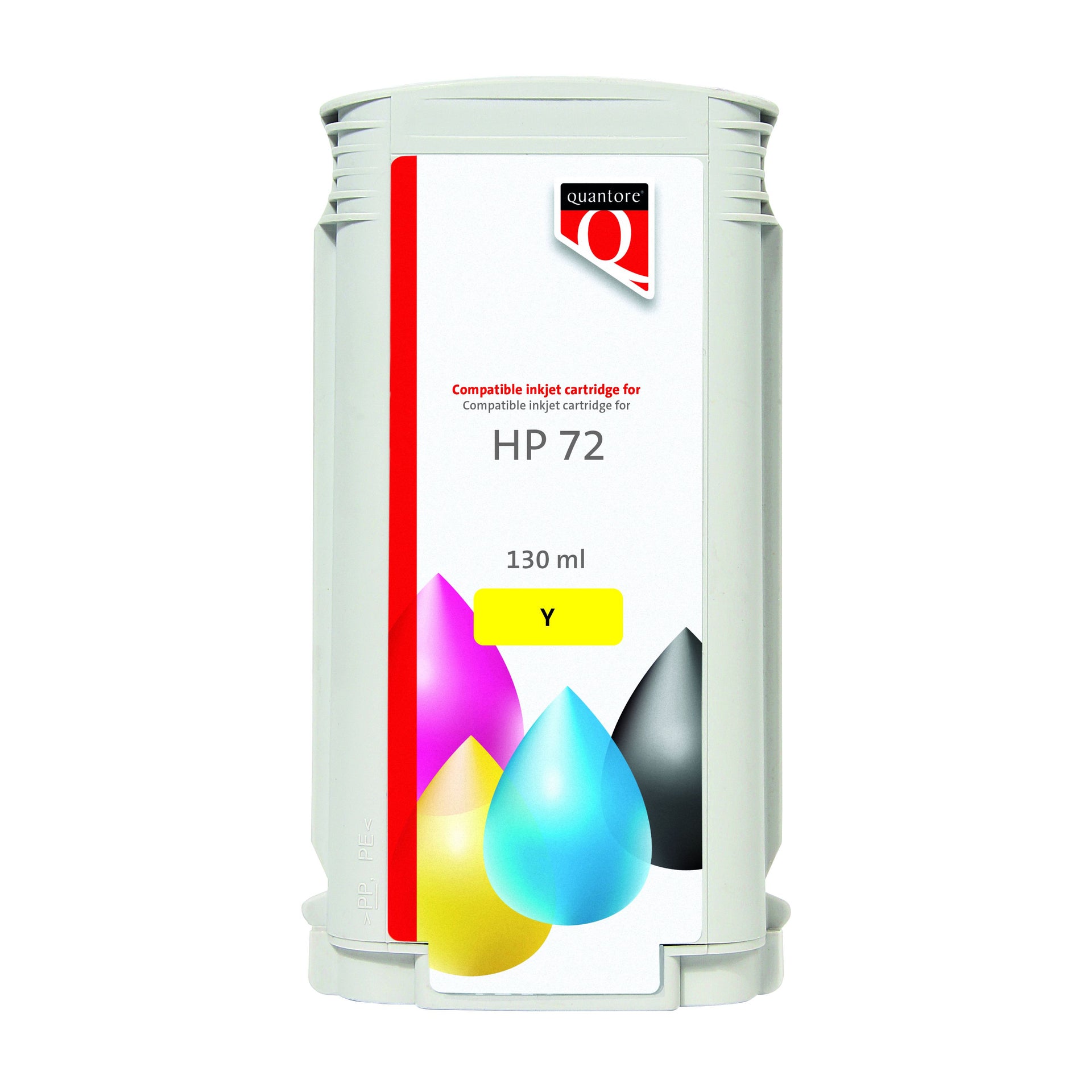 Quantore -  Inktcartridge hp 72 c9373a geel | 12 stuks