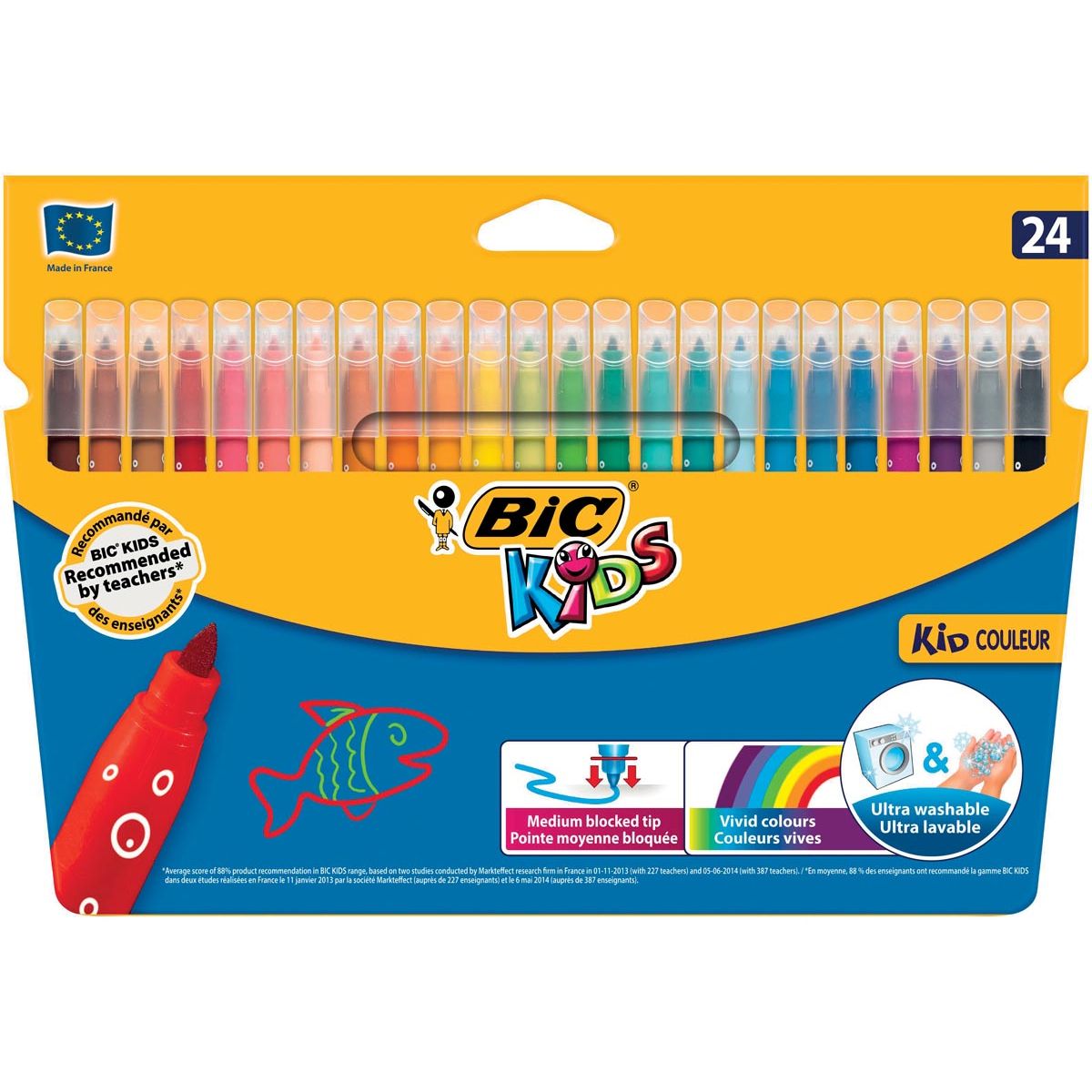 Bic Kids - feutre Kid Couleur 24 feutres