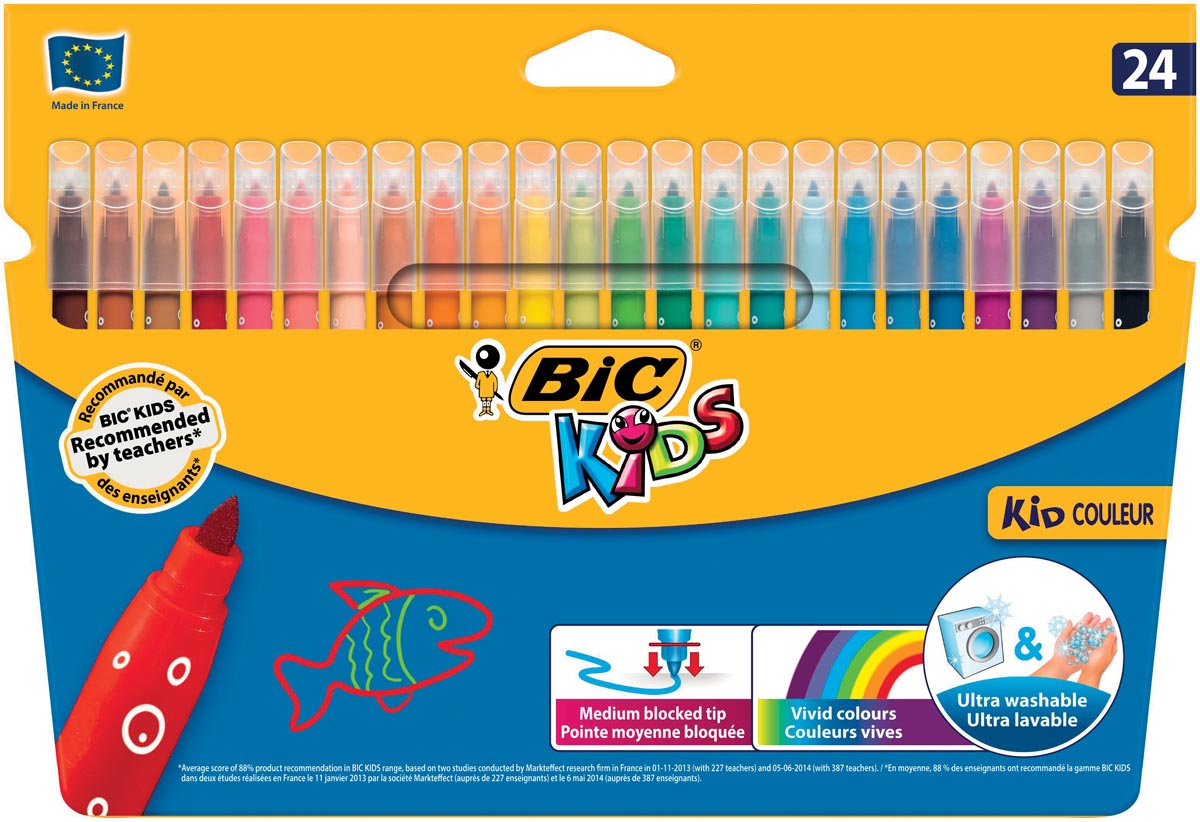 Bic Kids - feutre Kid Couleur 24 feutres