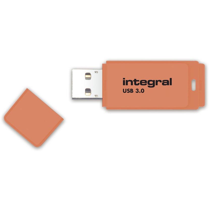 Integral -  Neon USB 3.0 stick, 16 GB, oranje