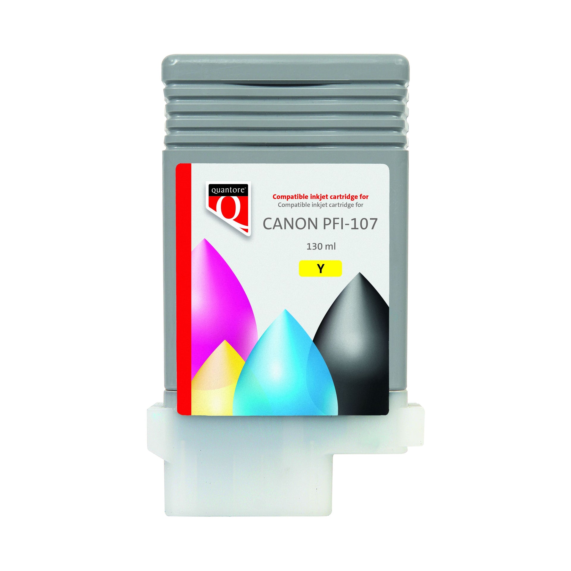 Quantore – Tintenpatronen-Alternative für PFI-107 Gelb