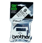 Brother - Labele P-touch TZe-K221 non laminé 9mm noir sur blanc