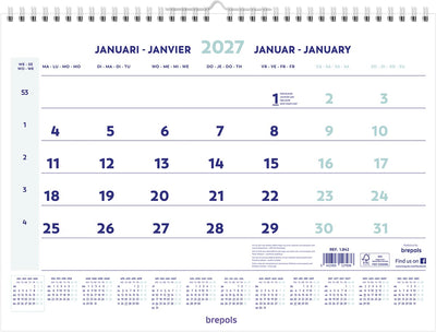 Brepols -   maandkalender, 2027