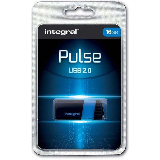 Integral - Pulse USB 2.0 Stick, 16 Go, noir / bleu