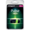 Integral - Pulse USB 2.0 Stick, 128 GB, schwarz/gelb