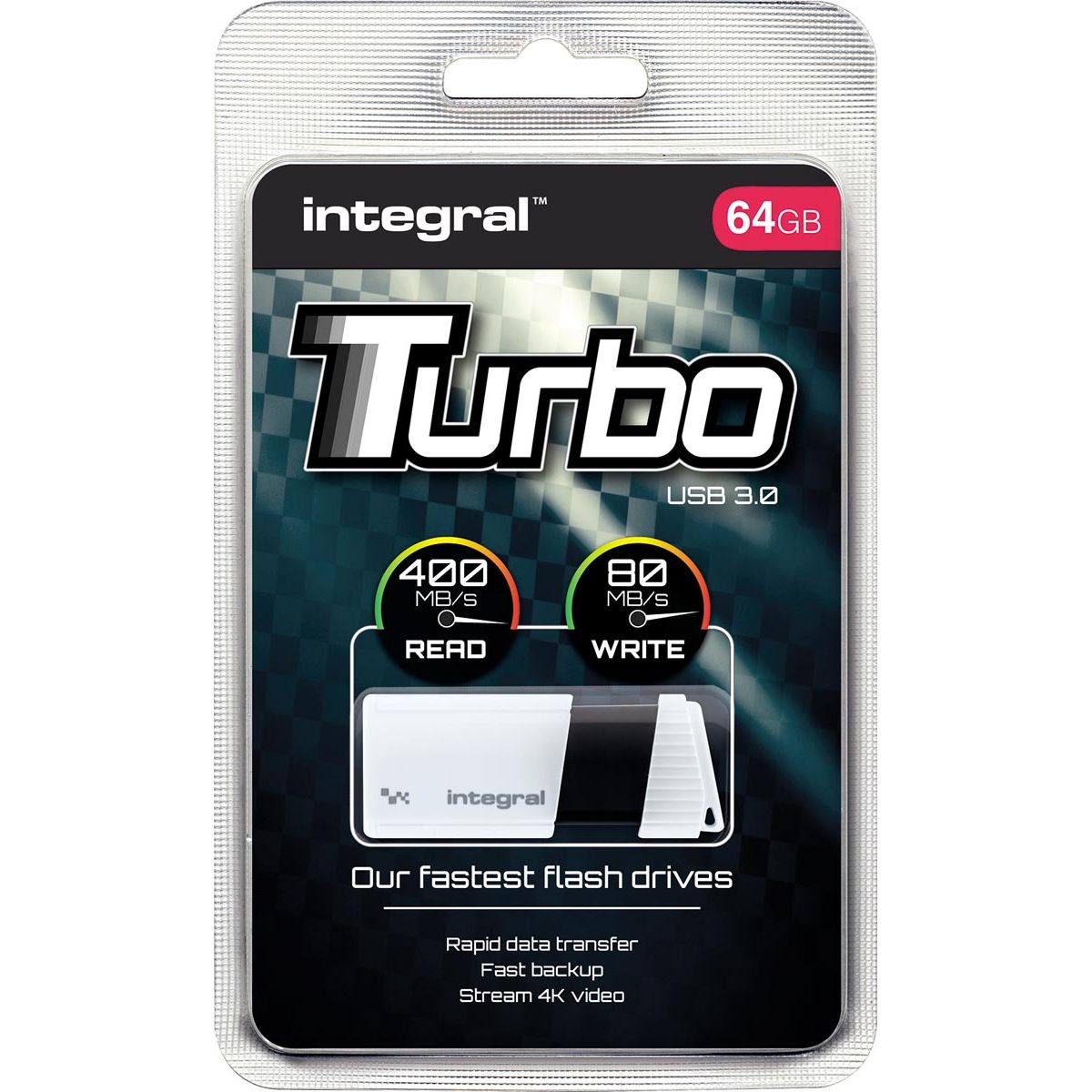 Integral - Turbo USB 3.0 Stick, 64 Go