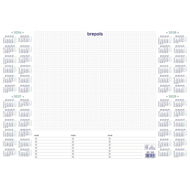 Brepols – Schreibtisch-Basisblock, 2026