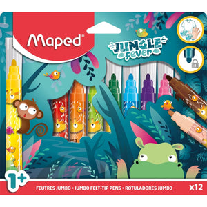 Maped - Feutre Jungle Fever lot de 12 couleurs