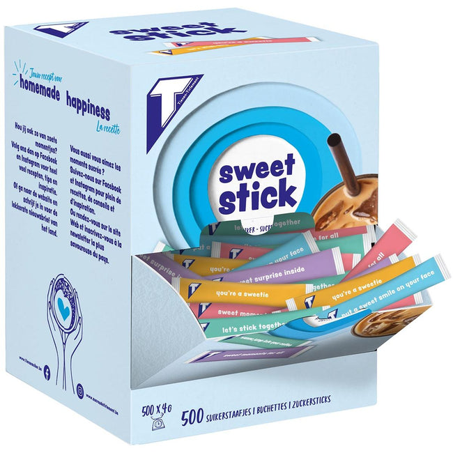 Tens - bâtonnets de sucre, 4 g, boîte de 500 pièces