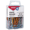 OFFICE products -   papierklemmen Zebra, 50 mm, gestreepte geassorteerde kleuren, blister van 30 stuks