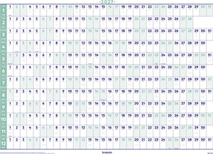 Brepols -   jaarplanner 2027, ft 59 x 82 cm