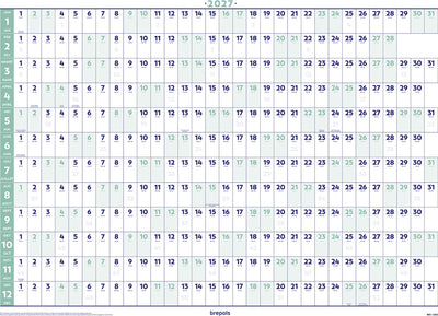 Brepols -   jaarplanner 2027, ft 59 x 82 cm