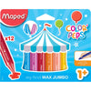 Maped - crayons de cire Color'Peps Early Age, boîte de 12 pièces couleurs assorties