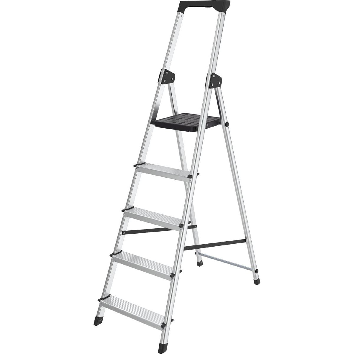 Brasq - Brasq trapladder SL500, aluminium, zilver, 5 treden