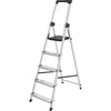 Brasq -   trapladder SL500, aluminium, zilver, 5 treden