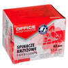 OFFICE products -   vlinderklemmen, 65 mm, gegalvaniseerd, doos van 12 stuks