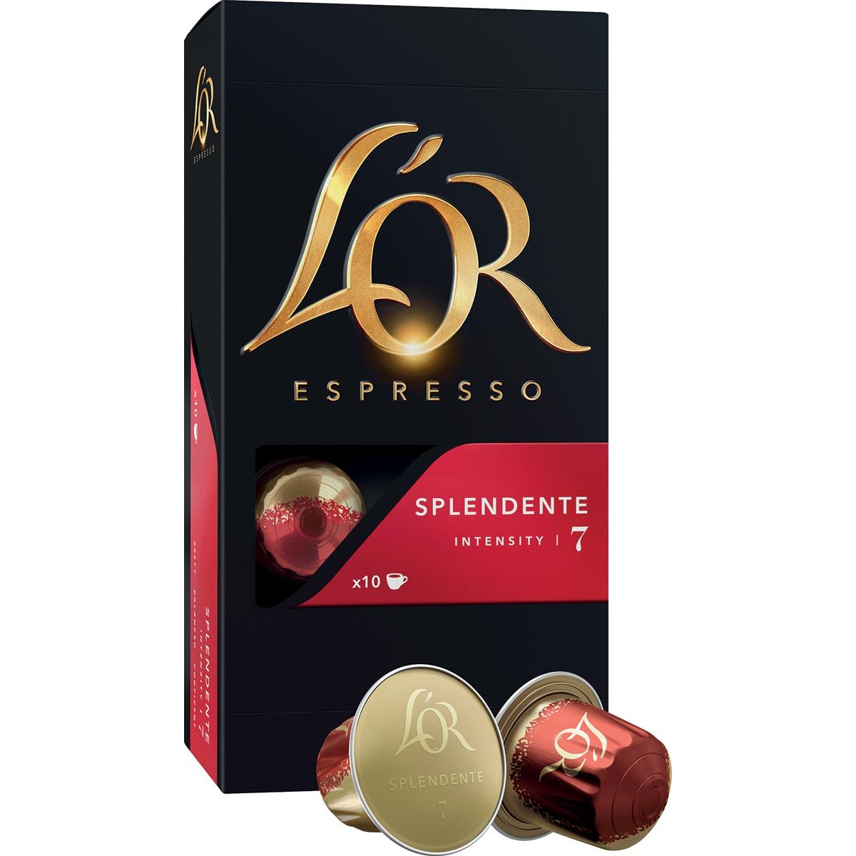 Douwe Egberts - Capsules de café L'Or Intensité, Splendente, paquet de 10