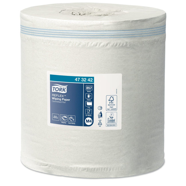 Tork -  Poetspapier m4 advanced 1laags 857 vel wit