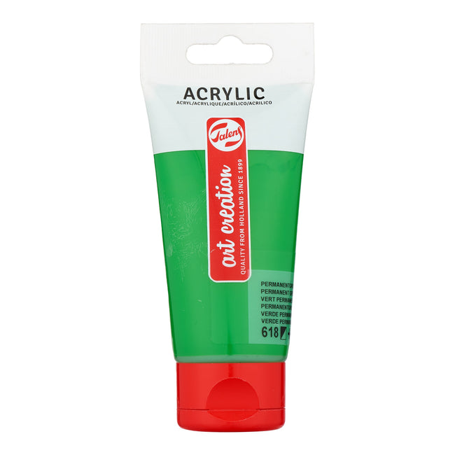 Talens Art Creation -  Acrylverf tac 618 permanentgroen licht tube 75ml