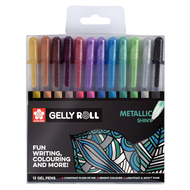 Sakura -  Gelschrijver gelly roll metallic 12 kleuren