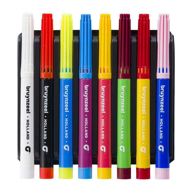 Bruynzeel -  Viltstift  kids magic 8st ass | 6 stuks