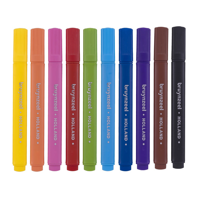 Bruynzeel -  Viltstift  kids triple 10st assorti | 6 stuks