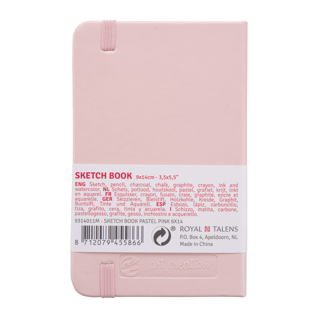 Talens Art Creation -  Schetsboek art creation 90x140mm roze | 5 stuks