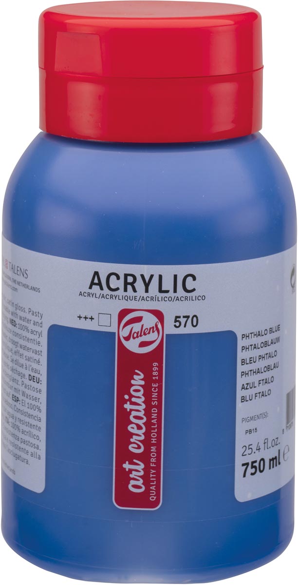 Talens -  Art Creation acrylverf flacon van 750 ml, phtaloblauw