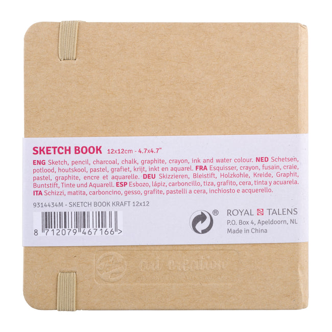 Talens Art Creation -  Schetsboek art creation 120x120mm kraft