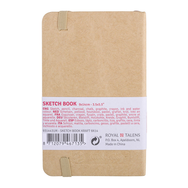 Talens Art Creation -  Schetsboek art creation 90x140mm kraft | 5 stuks