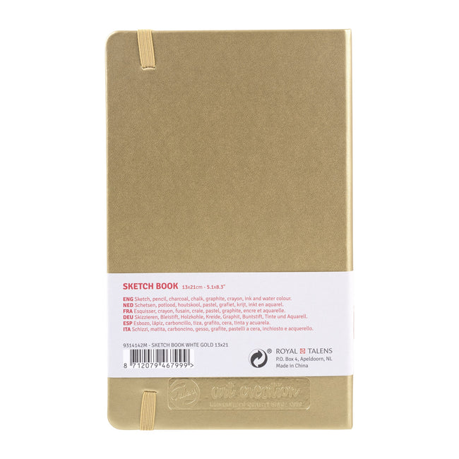 Talens Art Creation -  Schetsboek art creation 130x210mm witgoud