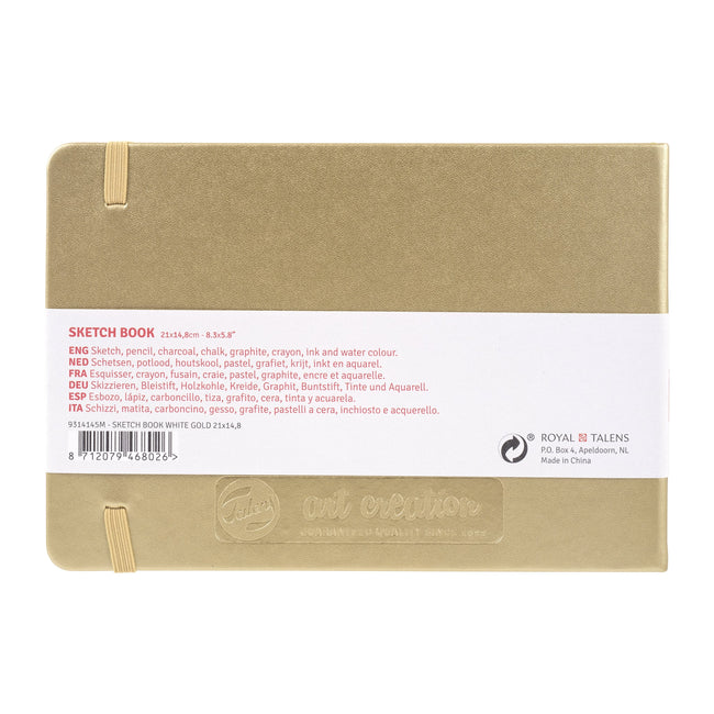 Talens Art Creation -  Schetsboek art creation 210x150mm witgoud