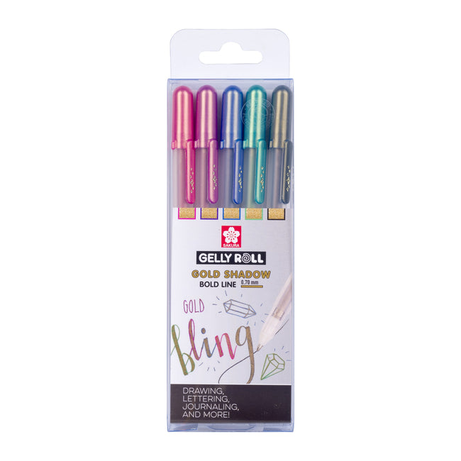 Sakura -  Gelschrijver gelly roll gold shadow