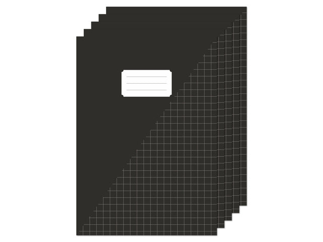 Kangaro -  Schrift  a4 ruit 10mm 80pag 60gr 5st zwart