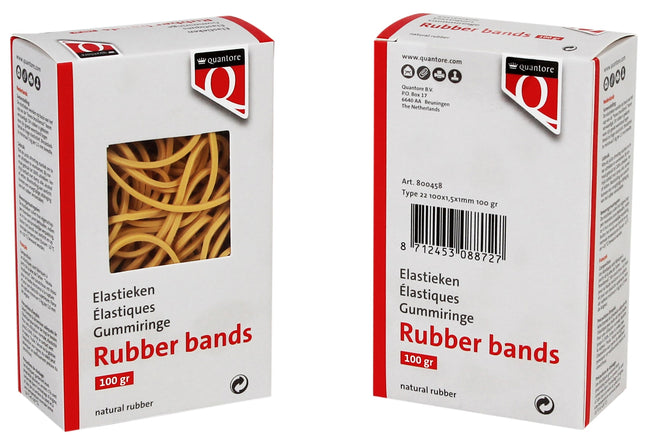 Quantore -  Elastiek 22 100x1.5x1mm 100 gr | 10 stuks