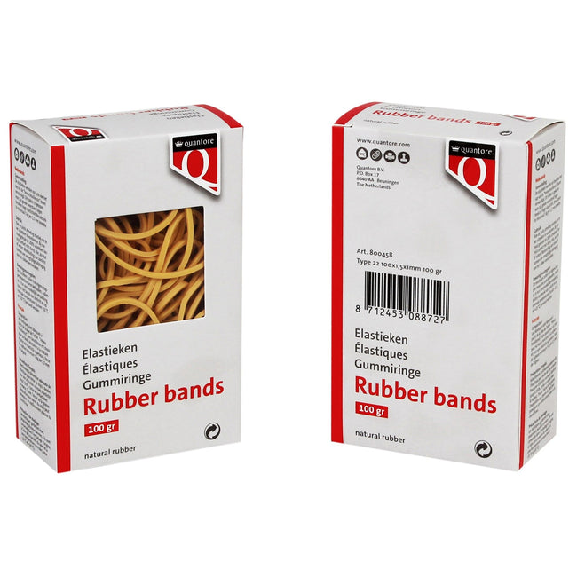Quantore -  Elastiek 22 100x1.5x1mm 100 gr | 80 stuks