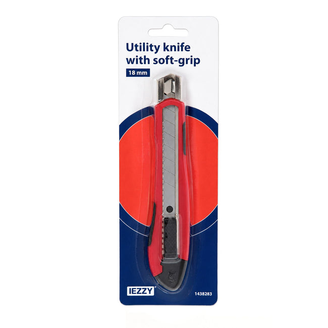 IEZZY -  Snijmes  18mm kunststof softgrip | 80 stuks