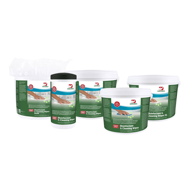 Dreumex -  Desinfectiedoekjes  navulling 800 stuks wit | 2 stuks
