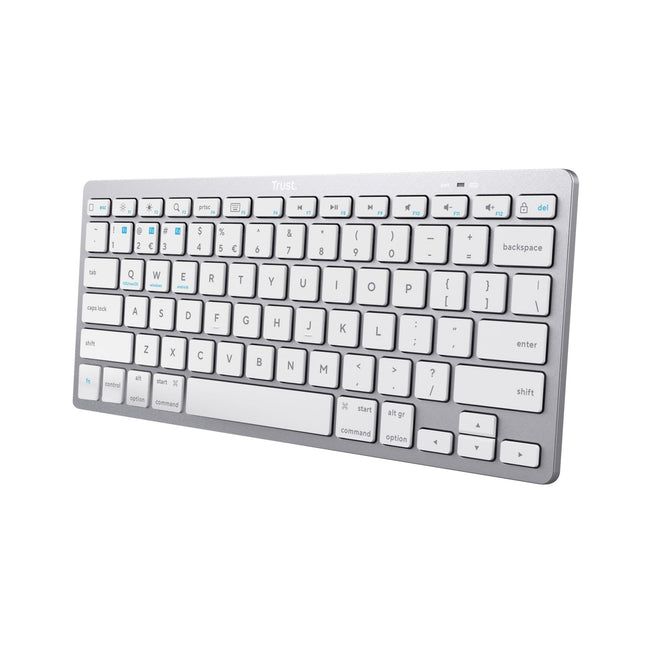 Trust -  24651 toetsenbord Universeel Bluetooth QWERTY Amerikaans Engels Zilver
