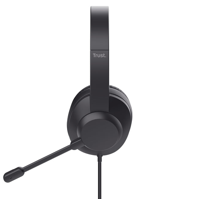 Trust -  Ayda Max USB Headset Bedraad Hoofdband Kantoor/callcenter USB Type-C / USB Type-A Zwart