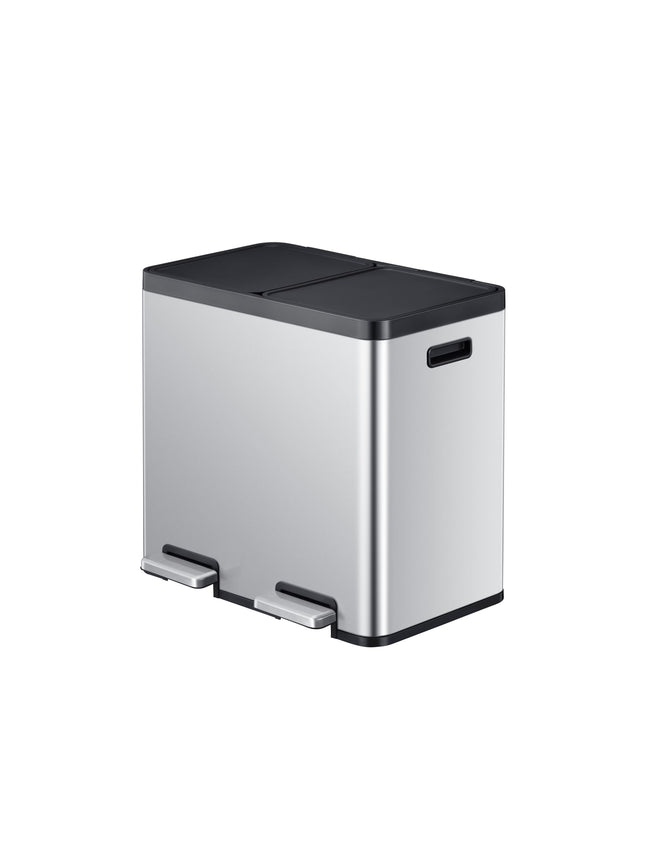 Eko -  Pedaalemmer  essential recycler 2x22liter rvs
