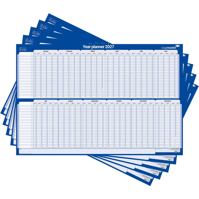 Legamaster -  Projectplanner 2027 lm 90x60cm hor gelamineerd