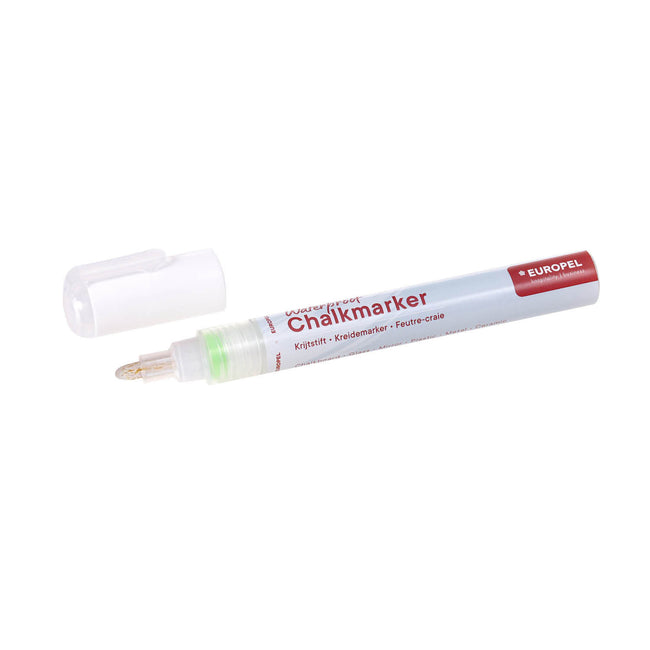 Europel -  Krijtstift  watervast 3-6mm wit
