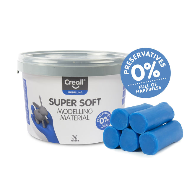 Creall -  Klei  supersoft blauw 1750gram