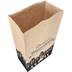 Klika -  Zak, Blokbodemzak, Papier, 18/ 10x31cm, De zak van Sinterklaas, bruin, 1000 stuks (afbeelding 2)