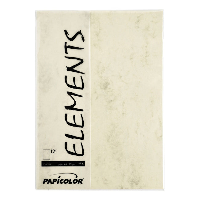 Papicolor -  Kopieerpapier  a4 90gr marble ivoor