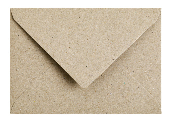 Papicolor -  Envelop  c6 114x162mm kraft grijs