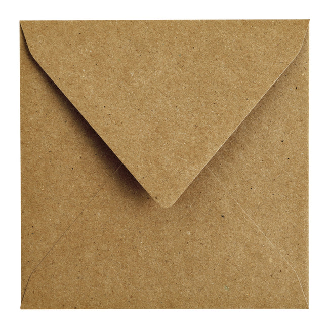 Papicolor -  Envelop  140x140mm kraft bruin